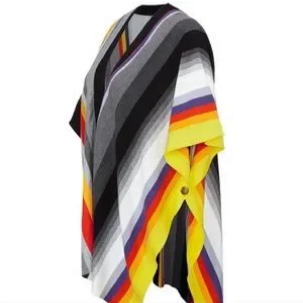 Cabi womens serape convertible striped poncho size XS/S